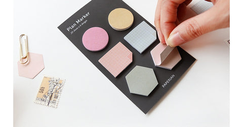 Plan Marker Sticky Notes [3colors] | Bookmark Tabs