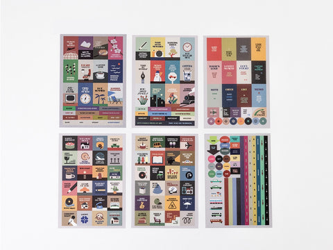 LIFE&PIECES Point Sticker Set [2types] | 6sheets