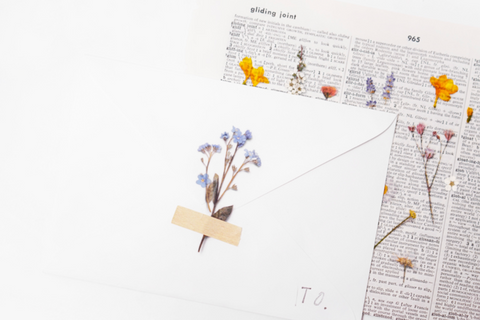 Pressed Flower Sticker [Freesia] | Printed Dried Flower Sticker