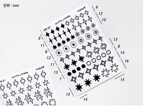 Uncut Deco Seal Sticker [Glitter Shape]