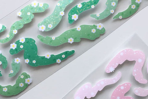 The Scent of Flowers, Grass Seal Sticker [2types] | Deco Sticker