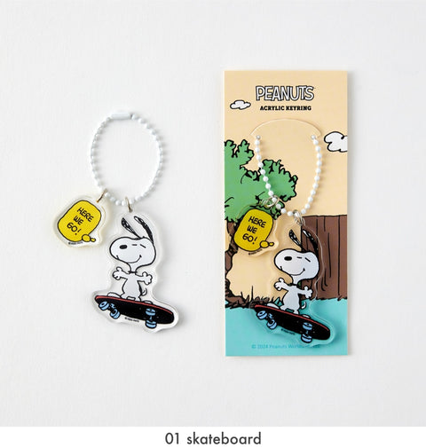 Peanuts Acrylic Key Ring [4types] | Snoopy