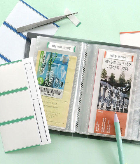 Collect Ticket Book [4colors] | Ticket Scrapbook | Pocket Album