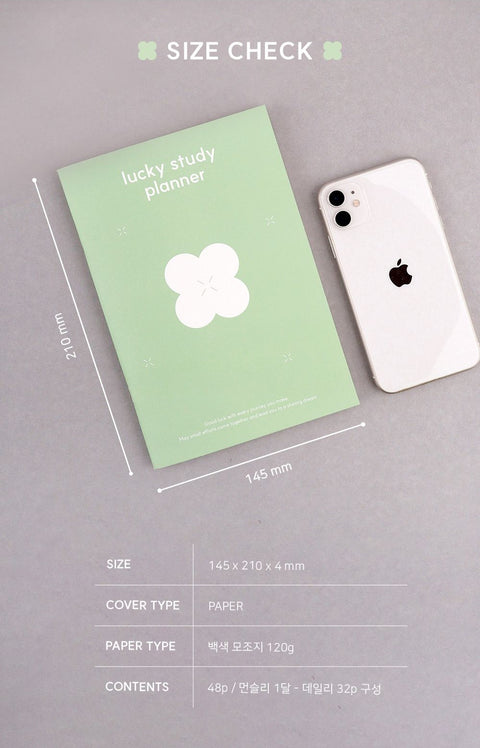 Lucky Study Planner for 1 month ver.2 [4types]