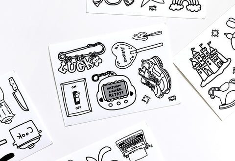 Drawing Seal Sticker Pack
