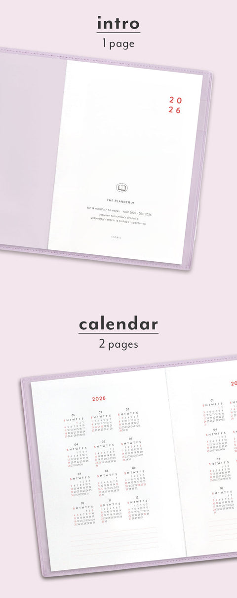 2026 The Planner M Weekly Planner [4colors]