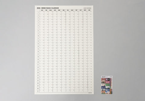 2026 Life&Pieces Yearly Calendar Poster + Point Sticker Set [2types]