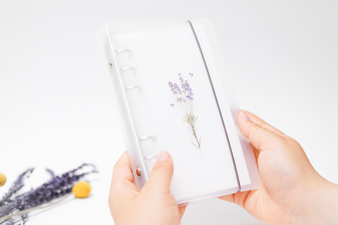 Pressed Flower Sticker [Lavender] | Printed Dried Flower Sticker
