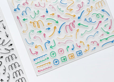 Deco Seal Sticker [Thin Arrow]