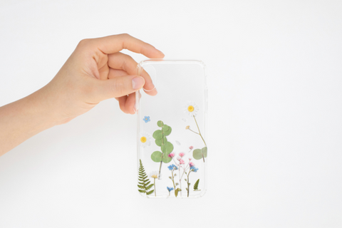 Pressed Flower Sticker [four leaf clover] | Printed Dried Flower Sticker