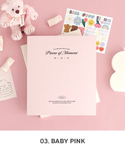 Piece of Moment Self-Adhesive Photo Album [6colors] | Sticky Photo Album