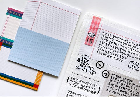 Half and Half Memo Pad Set