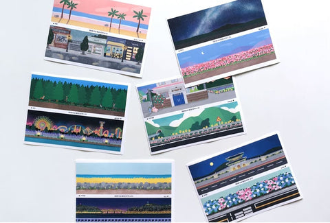 Background Scenery Sticker Set [3types]