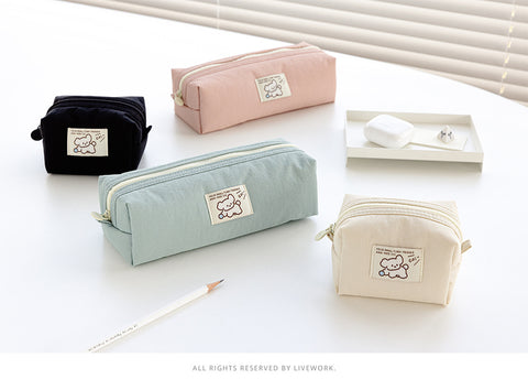 Coi Twill Big Pencil Pouch [4colors]