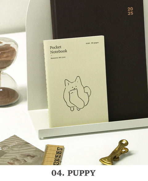 Pocket Notebook v.3 _ Grid [4types] | Squared Notebook
