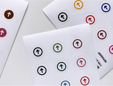 Deco Seal Sticker [Arrow in a circle]