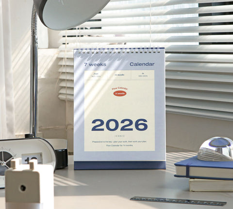 2026 Flow Desk Calendar | Desk Scheduler 2026