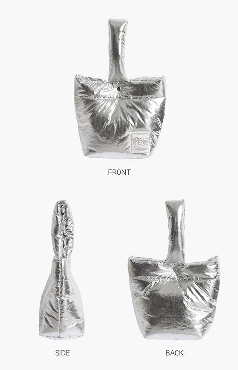 momossi Marshmallow Tote Bag [Silver]
