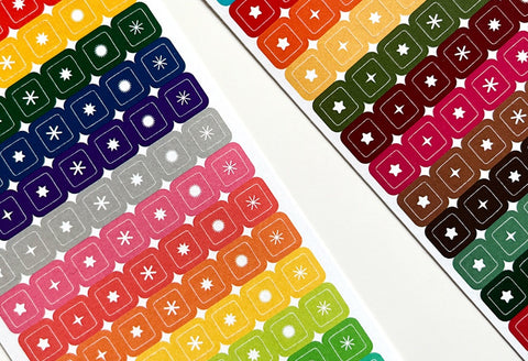 Arrow Seal Sticker _ Star inside the Square | Deco Sticker