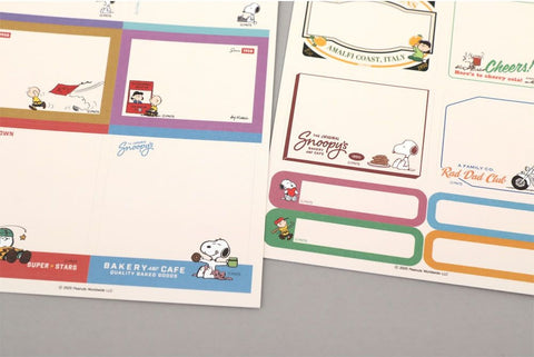 Peanuts Snoopy Label Sticker [2colors]