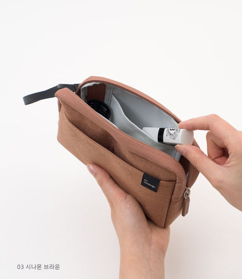 Multi Pocket Long Pouch v.2 [6colors] | Pen Pouch | Daily Pouch | Makeup Pouch