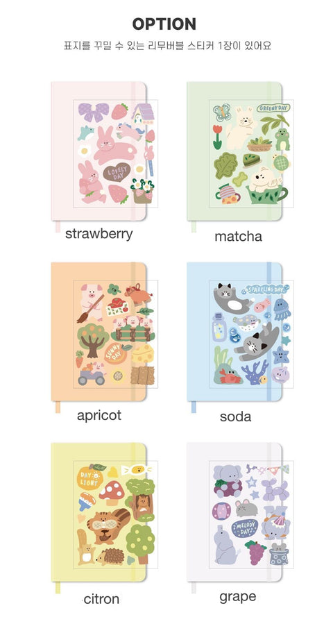 My Color My Day Notebook Line | Blank | Grid [6colors]