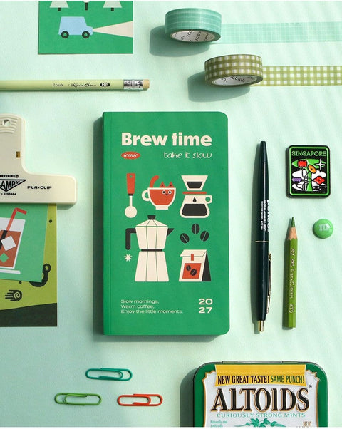 2027 Slow Weekly Diary [4types] | Compact Handy Weekly Diary