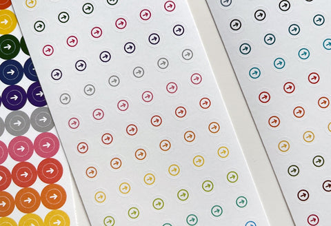 Arrow Seal Sticker _ Small Circle | Deco Sticker