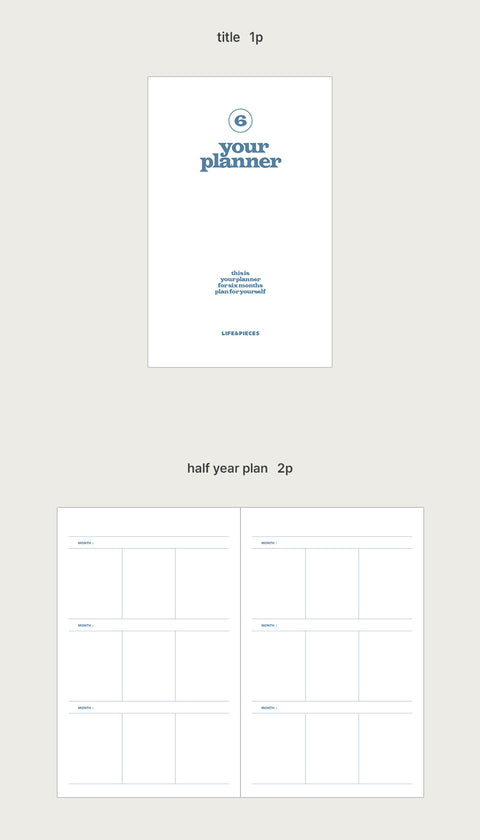 Weekly Planner S v.3 [3colors] | Life&Pieces Your Planner