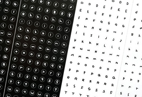 Alphabet Stickers Pack | 4sheets