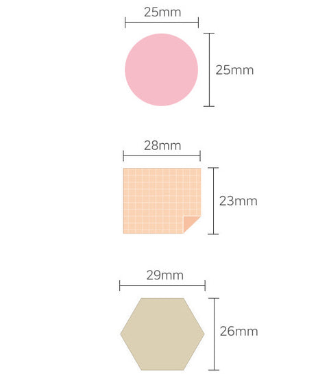 Plan Marker Sticky Notes [3colors] | Bookmark Tabs
