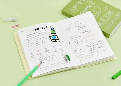 Little Things All Season Drawing Daily Diary ver.3 [3colors]