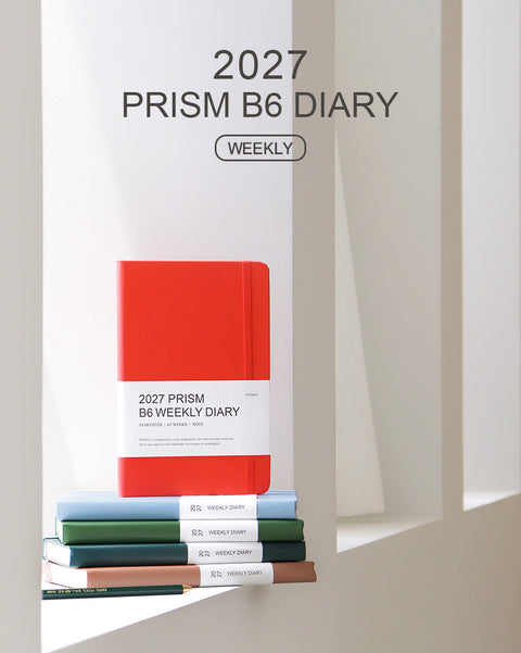 2027 PRISM B6 Weekly Diary [12colors] | Weekly Planner