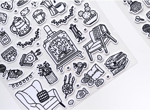 Warm Winter Line Seal Sticker | Deco Sticker