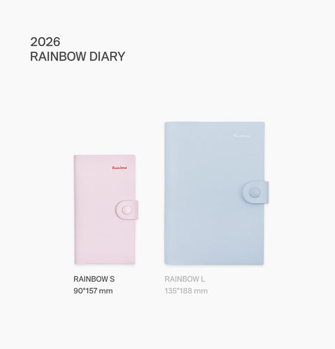 2026 Rainbow Weekly Diary S [4colors] | Weekly Planner
