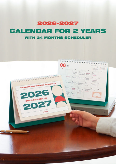 2026-2027 Desk Calendar + Undated Scheduler