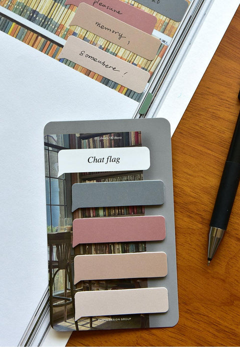 Chat Flag Sticky Notes [6types] | Adhesive Notepad