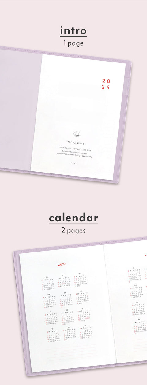 2026 The Planner L Monthly Planner [4colors]