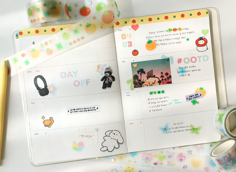 PLEPLE Kiss Cut Tape [4types] | Kiss Cut Deco Sticker