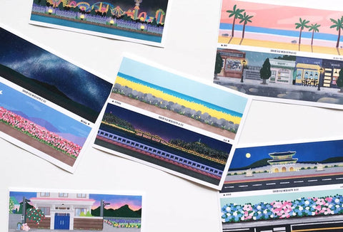 Background Scenery Sticker Set [3types]