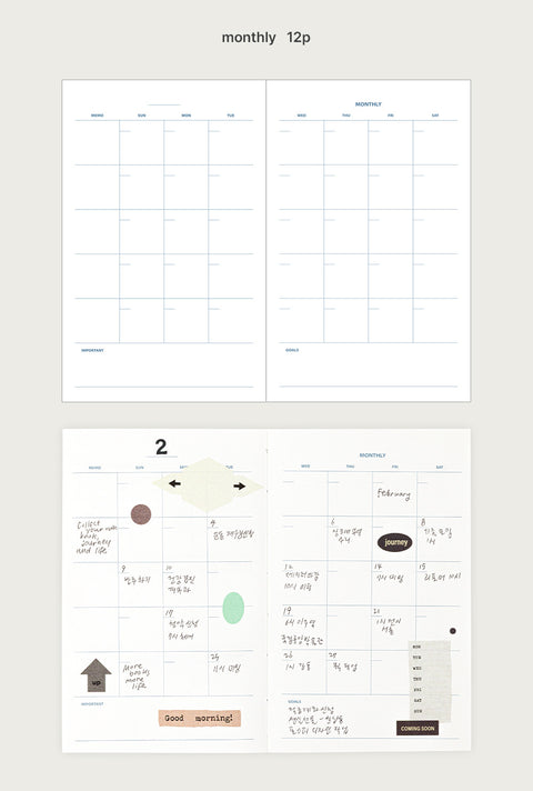 Weekly Planner S v.3 [3colors] | Life&Pieces Your Planner