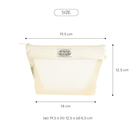 momossi Mesh Boat Pouch [2colors]