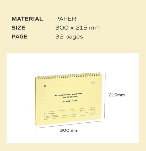 2026 Flow Monthly Planner A4 [2colors] | 2026 Desk Calendar