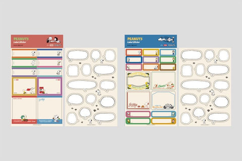Peanuts Snoopy Label Sticker [2colors]