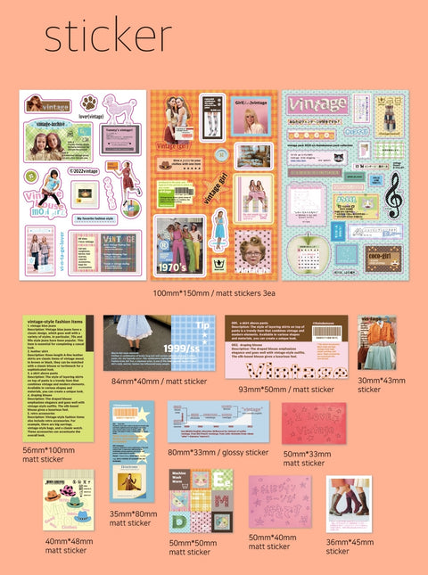 Vintage Sticker Pack