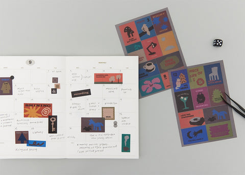 LIFE&PIECES Square Sticker Set | 6sheets