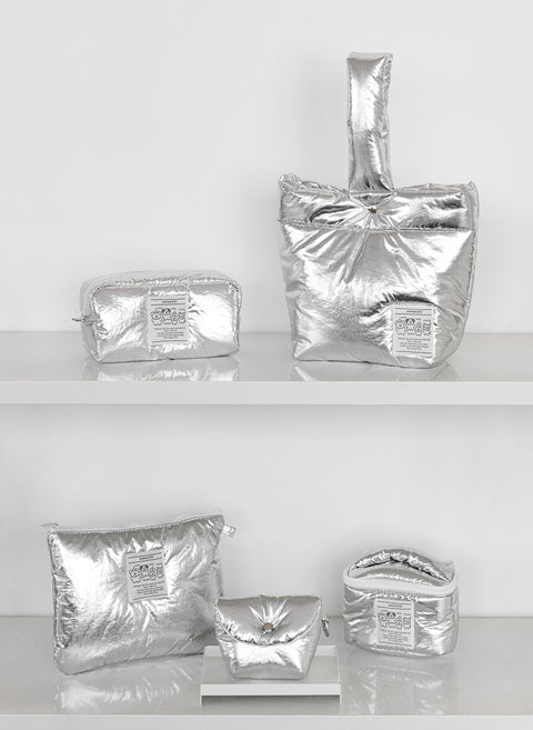 momossi Marshmallow Tote Bag [Silver]