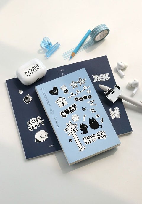 Doodle Daily Deco Sticker Pack [2types] | 6sheets