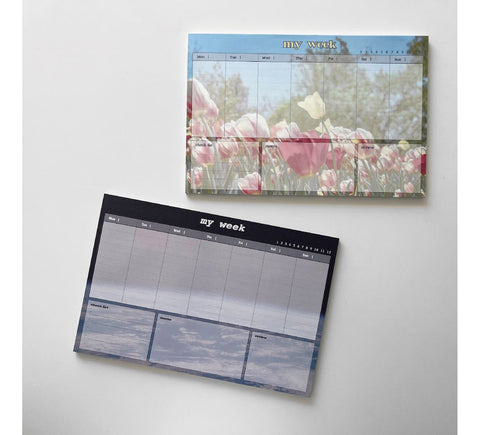 My Week Memo Pad [2types] | Weekly Notepad
