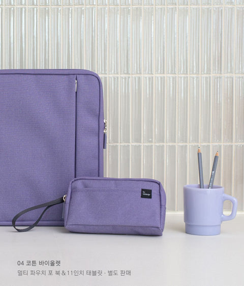 Multi Pocket Long Pouch v.2 [6colors] | Pen Pouch | Daily Pouch | Makeup Pouch